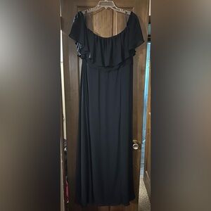 Ever-Pretty Women's Off Shoulder Ruffle Sleeves Side Split Chiffon SemiFormal